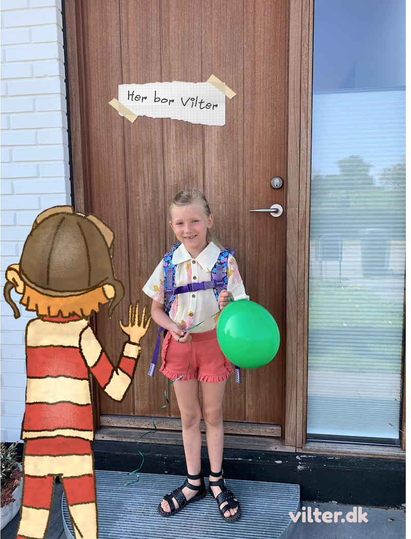 Første skoledag med Vilter Ørngot på besøg